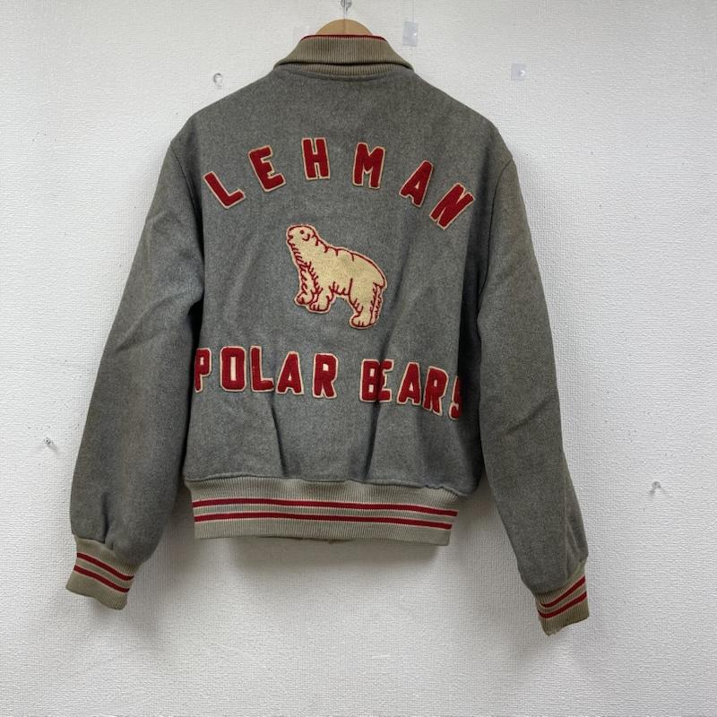 古着 USED ジャケット、上着 ジャンパー、ブルゾン HOLLOWAY USA製 60s 70s vintage LEHMAN POLAR BEAR 刺繍 スタジャン 灰 / グレー / gray メンズ USED 古着 中古 50152687