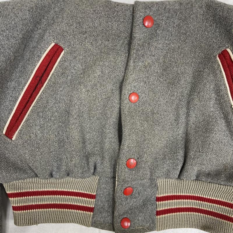 古着 USED ジャケット、上着 ジャンパー、ブルゾン HOLLOWAY USA製 60s 70s vintage LEHMAN POLAR BEAR 刺繍 スタジャン 灰 / グレー / gray メンズ USED 古着 中古 50152687