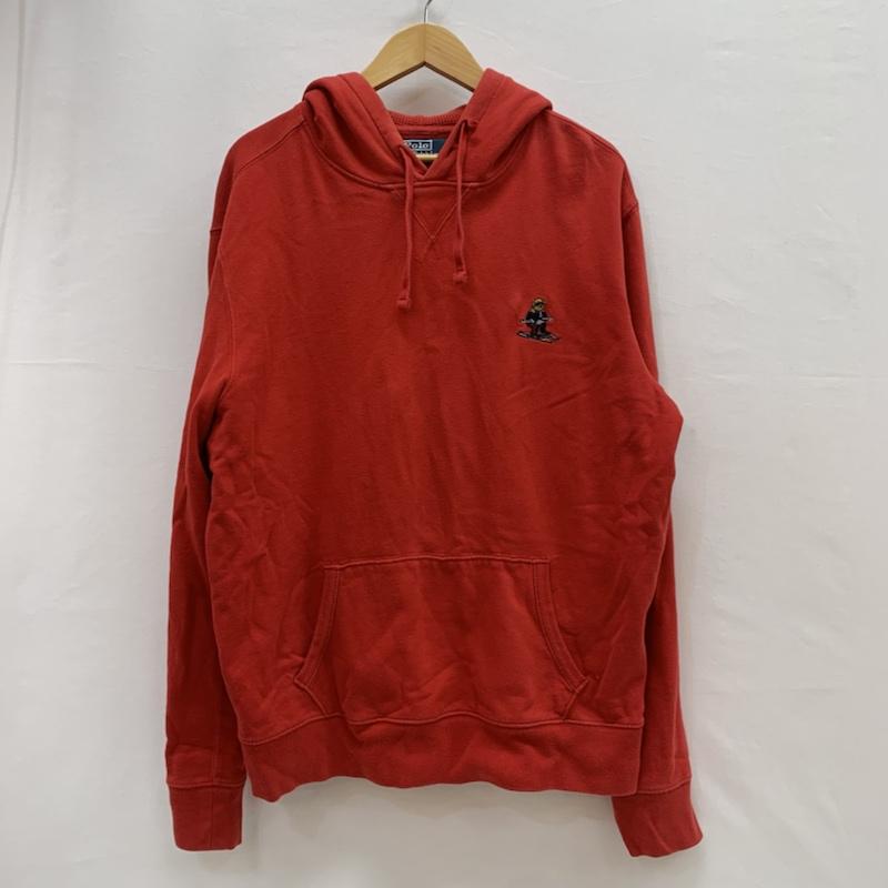 ラルフローレン RALPHLAUREN トップス トップス ポロベア プルオーバー スウェット パーカー L 赤 / レッド / red メンズ USED 古着 中古 50152688