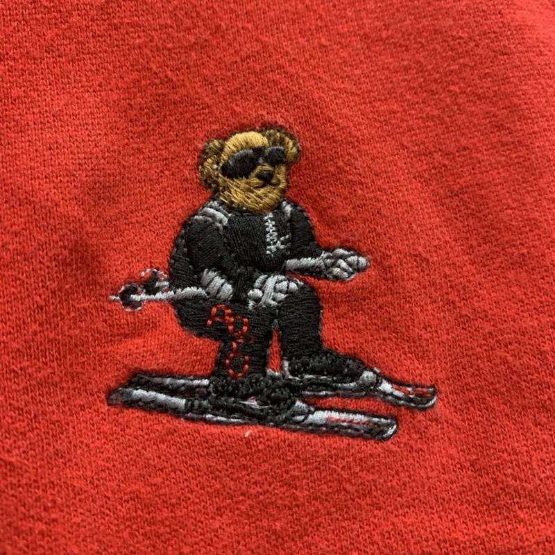 ラルフローレン RALPHLAUREN トップス トップス ポロベア プルオーバー スウェット パーカー L 赤 / レッド / red メンズ USED 古着 中古 50152688