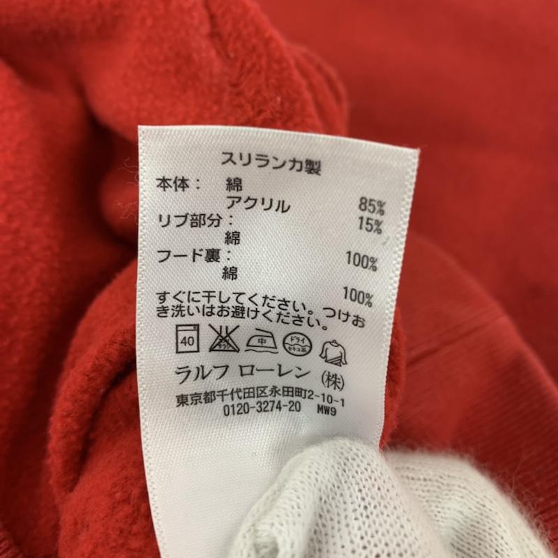 ラルフローレン RALPHLAUREN トップス トップス ポロベア プルオーバー スウェット パーカー L 赤 / レッド / red メンズ USED 古着 中古 50152688
