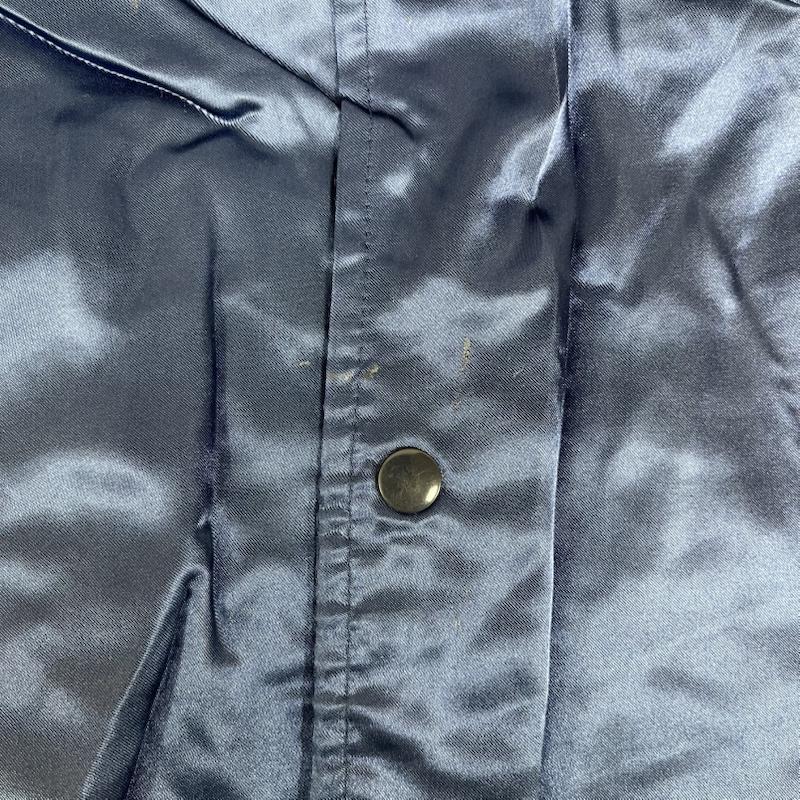 古着 USED ジャケット、上着 ジャンパー、ブルゾン 60s USA チェーン ステッチ ヴィンテージ スナップ ボタン サテン コーチ ジャケット 青 / ブルー / blue メンズ USED 古着 中古 50152692