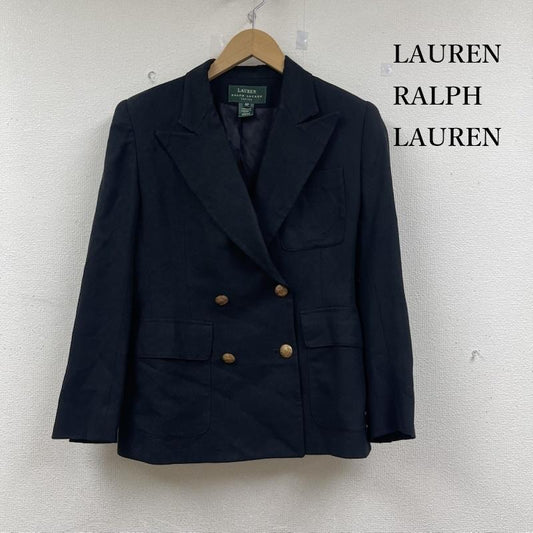 ローレンラルフローレン LAUREN RALPH LAUREN ジャケット、上着 ジャンパー、ブルゾン USA製 金ボタン ウール ブレザー テーラード ジャケット 4 黒 / ブラック / black レディース USED 古着 中古 50152711
