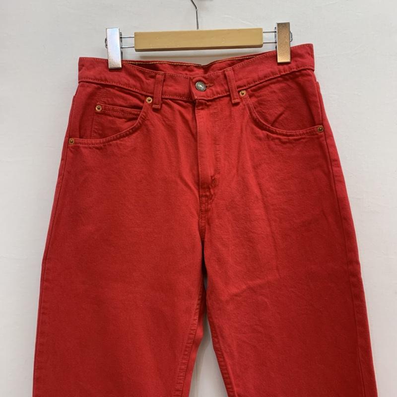 リーバイス Levi s ボトムス ボトムス 後染め カラー デニムパンツ 610 31インチ 赤 / レッド / red メンズ USED 古着 中古 50152712