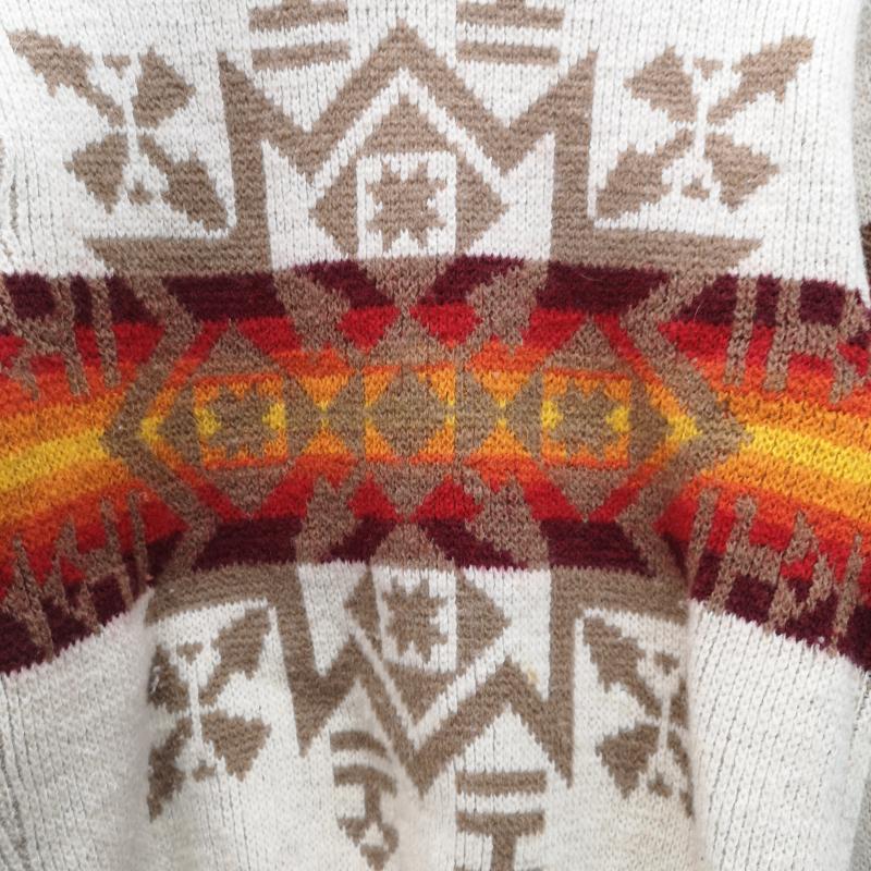 ペンドルトン PENDLETON トップス トップス 70s ネイティブ オルテガ 柄 ニット セーター M メンズ USED 古着 中古 50152727
