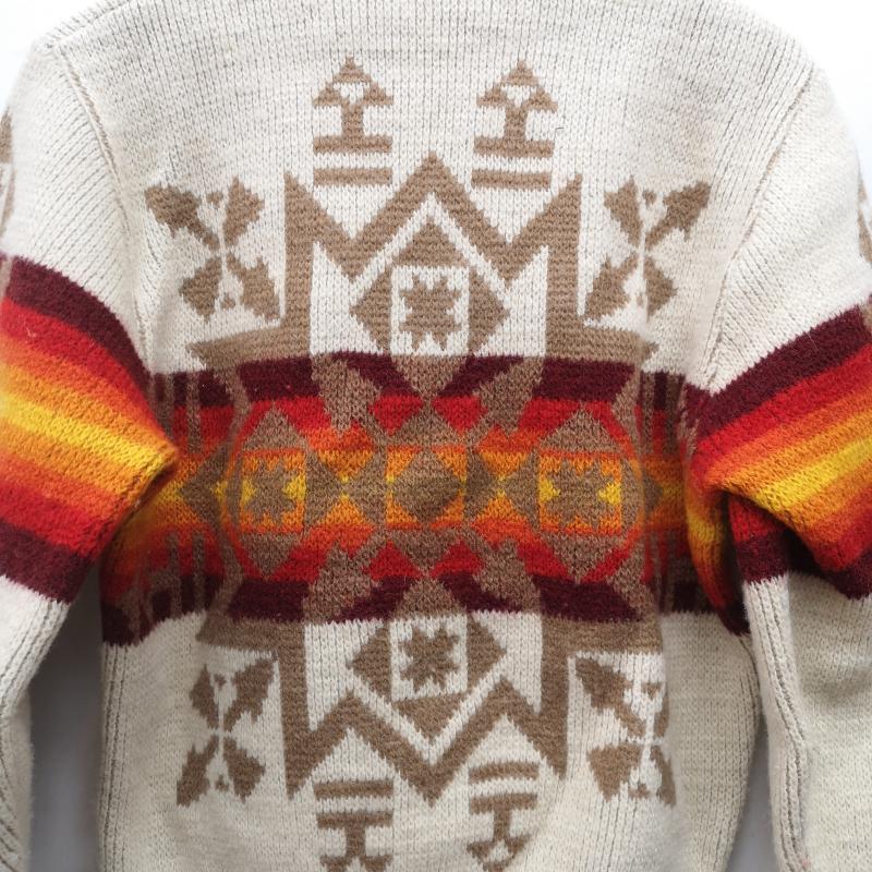 ペンドルトン PENDLETON トップス トップス 70s ネイティブ オルテガ 柄 ニット セーター M メンズ USED 古着 中古 50152727