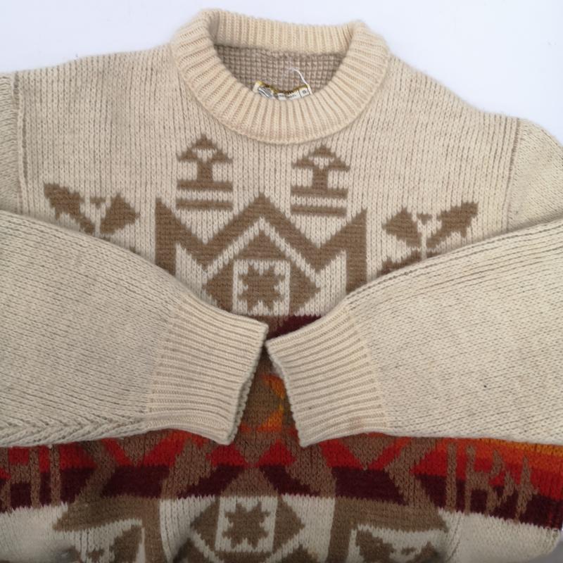 ペンドルトン PENDLETON トップス トップス 70s ネイティブ オルテガ 柄 ニット セーター M メンズ USED 古着 中古 50152727
