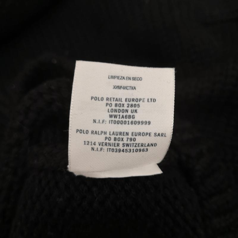 ダブルアールエル ラルフローレン RRL RALPH LAUREN トップス トップス 00s 一つ星 タグ ハンドニット ショールカラー セーター M 黒 / ブラック / black メンズ USED 古着 中古 50152729