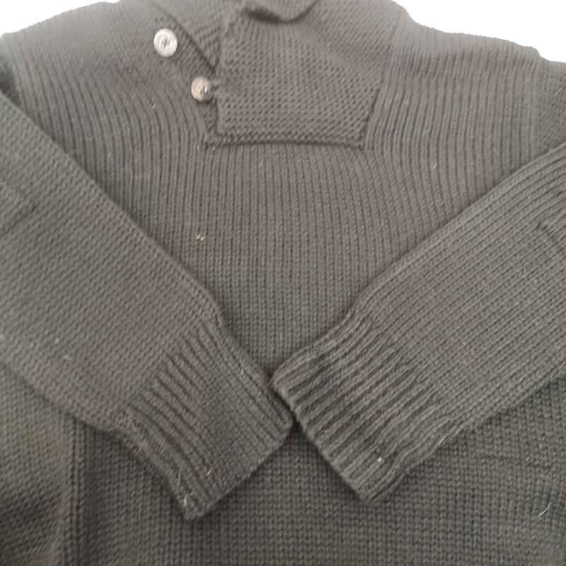 ダブルアールエル ラルフローレン RRL RALPH LAUREN トップス トップス 00s 一つ星 タグ ハンドニット ショールカラー セーター M 黒 / ブラック / black メンズ USED 古着 中古 50152729