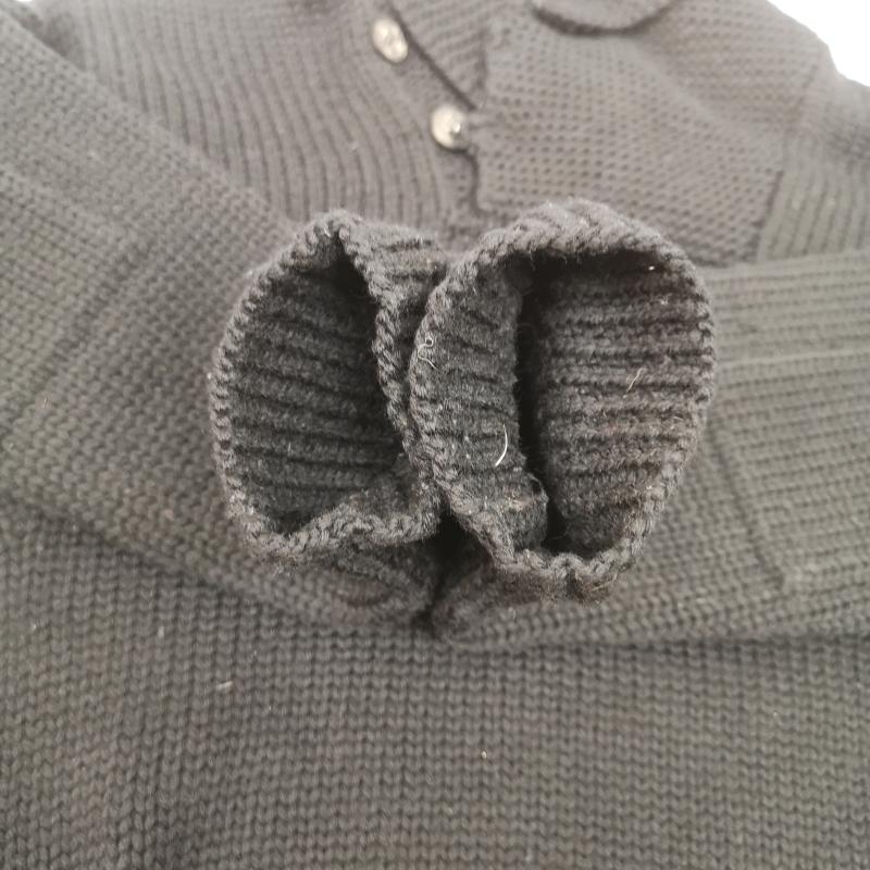 ダブルアールエル ラルフローレン RRL RALPH LAUREN トップス トップス 00s 一つ星 タグ ハンドニット ショールカラー セーター M 黒 / ブラック / black メンズ USED 古着 中古 50152729