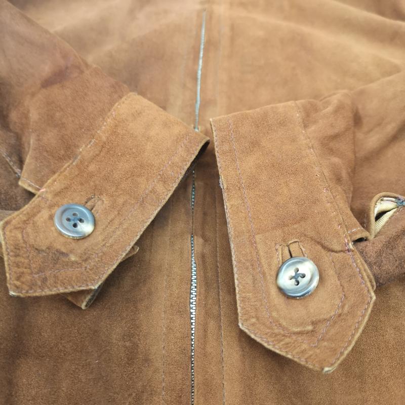 ヴィンテージ VINTAGE ジャケット、上着 ジャンパー、ブルゾン 30s DEPE 片爪 ZIP スエード レザー フライト ジャケット 茶 / ブラウン / brown メンズ USED 古着 中古 50152734