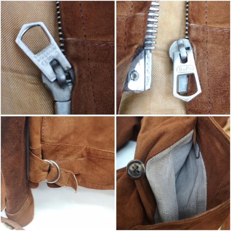 ヴィンテージ VINTAGE ジャケット、上着 ジャンパー、ブルゾン 30s DEPE 片爪 ZIP スエード レザー フライト ジャケット 茶 / ブラウン / brown メンズ USED 古着 中古 50152734
