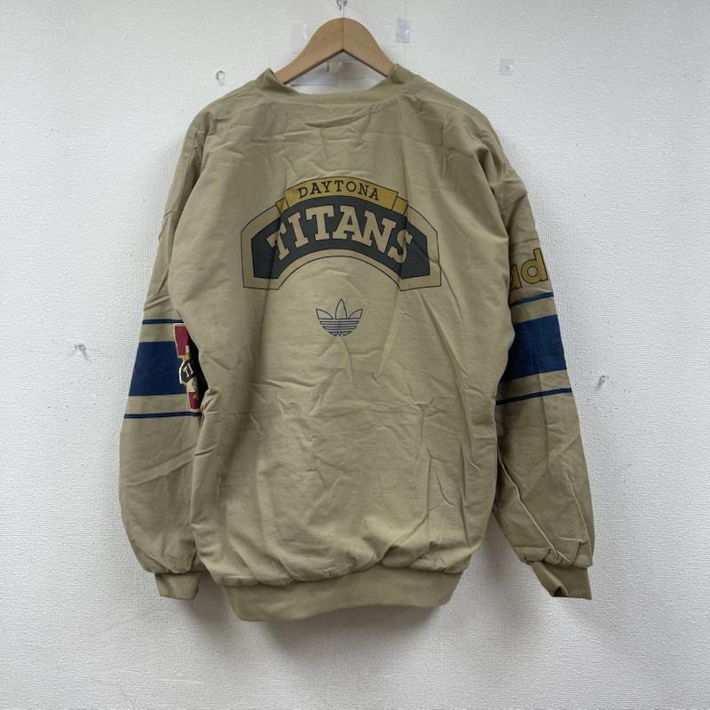 アディダス adidas ジャケット、上着 ジャンパー、ブルゾン 80s デイトナ タイタンズ プルオーバー ジャケット ロゴ 刺繍 スタジャン M ベージュ / ベージュ / beige メンズ USED 古着 中古 50152740