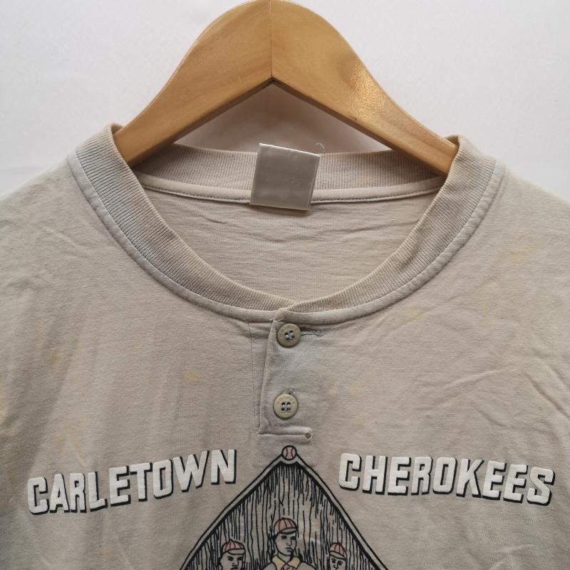 アディダス adidas トップス トップス 80s CARLETOWN CHEROKEES Tシャツ L メンズ USED 古着 中古 50152744