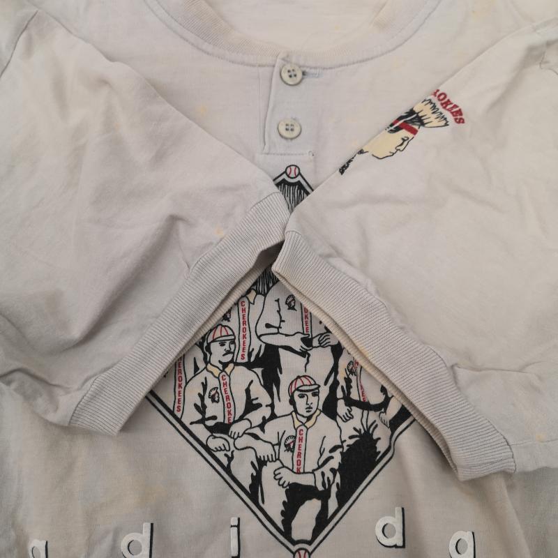 アディダス adidas トップス トップス 80s CARLETOWN CHEROKEES Tシャツ L メンズ USED 古着 中古 50152744