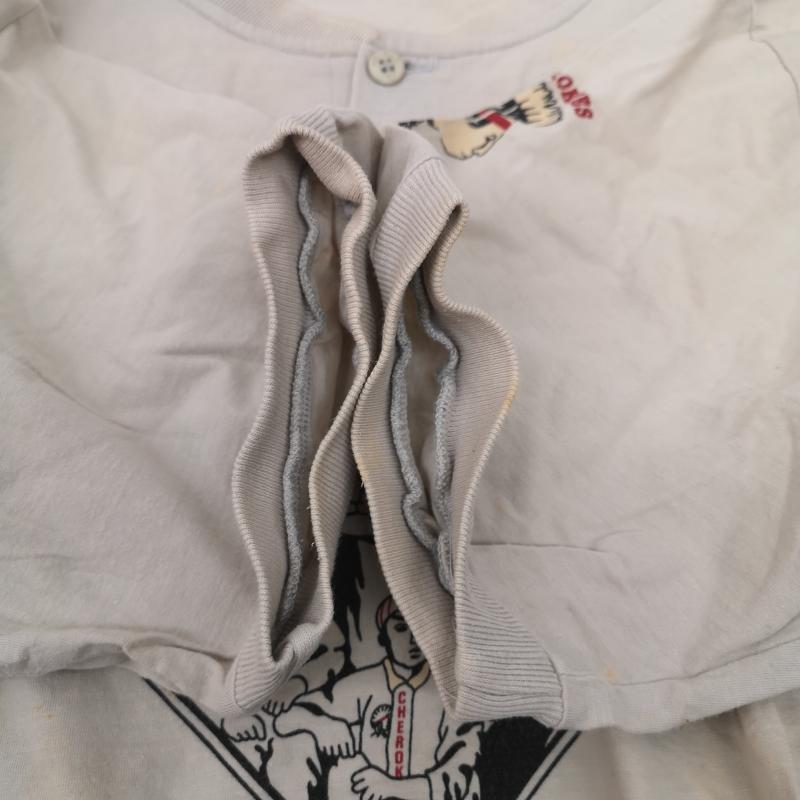 アディダス adidas トップス トップス 80s CARLETOWN CHEROKEES Tシャツ L メンズ USED 古着 中古 50152744