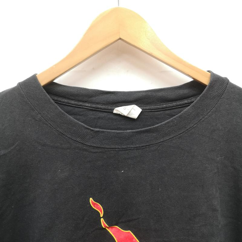 アディダス adidas トップス トップス 80s usa製 MCMXCII 半袖 Tシャツ L 黒 / ブラック / black メンズ USED 古着 中古 50152746