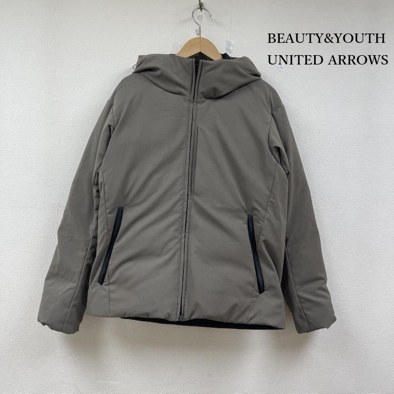 ビューティアンドユース BEAUTY&YOUTH ジャケット、上着 ジャンパー、ブルゾン 小松マテーレ シャンブレー フード ダウン ジャケット1225-114-0087 M チャコールグレー / チャコールグレー / メンズ USED 古着 中古 50152750