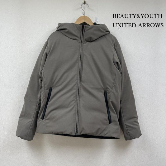ビューティアンドユース BEAUTY&YOUTH ジャケット、上着 ジャンパー、ブルゾン 小松マテーレ シャンブレー フード ダウン ジャケット1225-114-0087 M チャコールグレー / チャコールグレー / メンズ USED 古着 中古 50152750