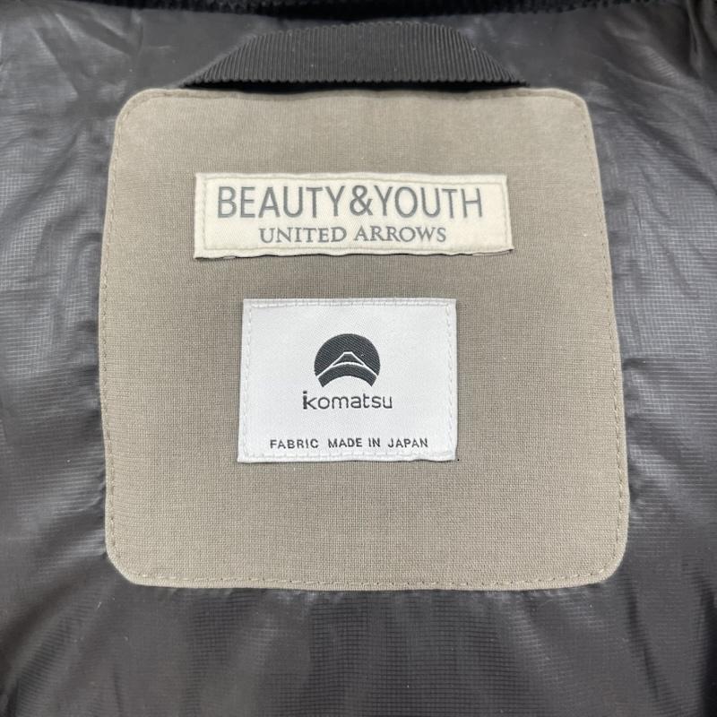 ビューティアンドユース BEAUTY&YOUTH ジャケット、上着 ジャンパー、ブルゾン 小松マテーレ シャンブレー フード ダウン ジャケット1225-114-0087 M チャコールグレー / チャコールグレー / メンズ USED 古着 中古 50152750