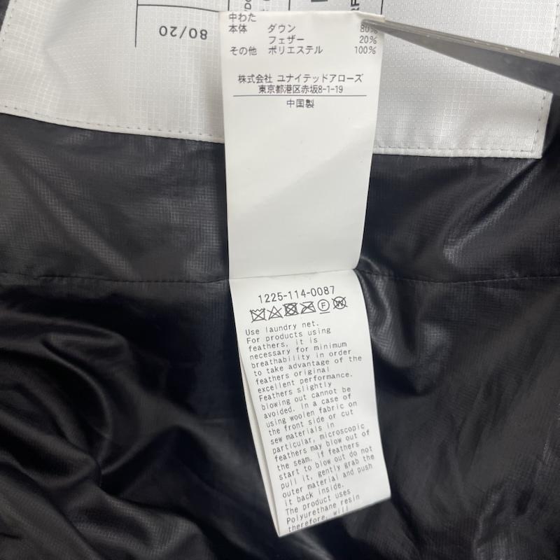 ビューティアンドユース BEAUTY&YOUTH ジャケット、上着 ジャンパー、ブルゾン 小松マテーレ シャンブレー フード ダウン ジャケット1225-114-0087 M チャコールグレー / チャコールグレー / メンズ USED 古着 中古 50152750