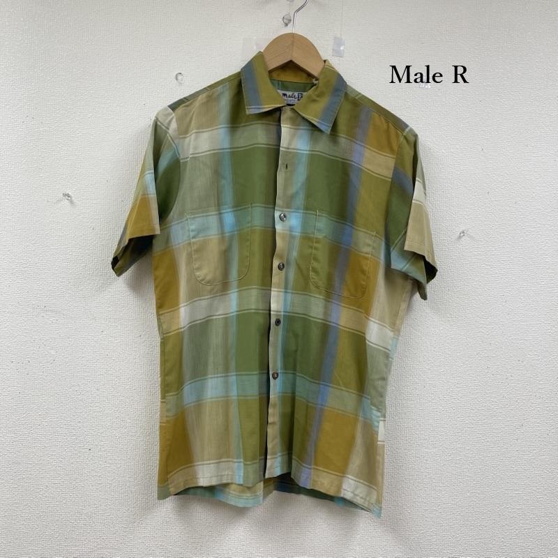 古着 USED トップス トップス Male R ヴィンテージ コットン ポリ チェック ボックス シャツ 薄緑 / ライトグリーン / メンズ USED 古着 中古 50152754