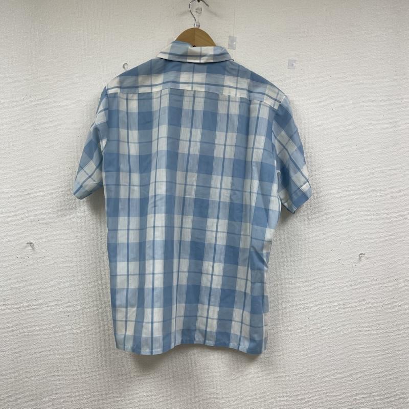古着 USED トップス トップス 60s 70s MATT Andrews ヴィンテージ オープン カラー チェック 半袖 ボックス シャツ M 水色 / ライトブルー / メンズ USED 古着 中古 50152767