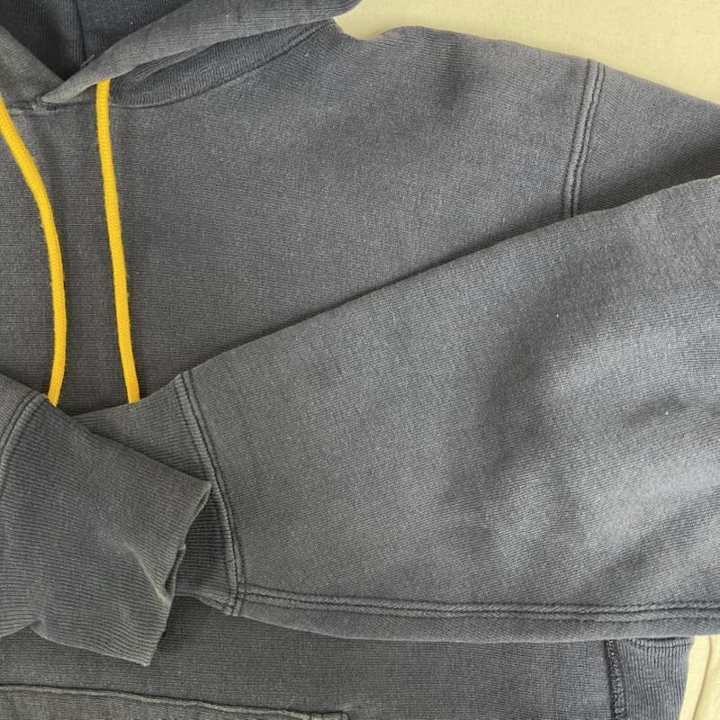 チャンピオン Champion トップス トップス リバースウィーブ スウェット パーカー リブ長 紺 / ネイビー / navy メンズ USED 古着 中古 50152786