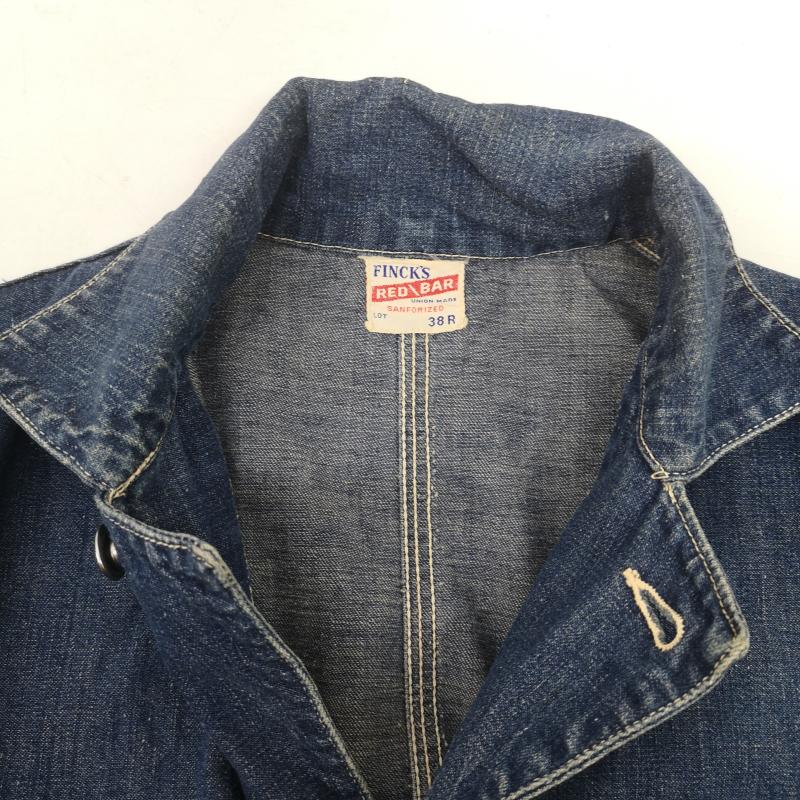 ヴィンテージ VINTAGE ボトムス ボトムス 40s 50s FINCK S フィンクス デニム ジャンプスーツ つなぎ オールインワン 38 インディゴ / インディゴ / Indigo メンズ USED 古着 中古 50152790