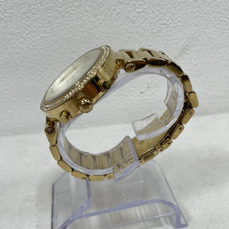 マイケルコース MICHAEL KORS ファッション小物 ファッション小物 腕時計 アナログ ラインストーン クロノグラフ ウォッチ - 金 / ゴールド / gold color レディース USED 古着 中古 50152798