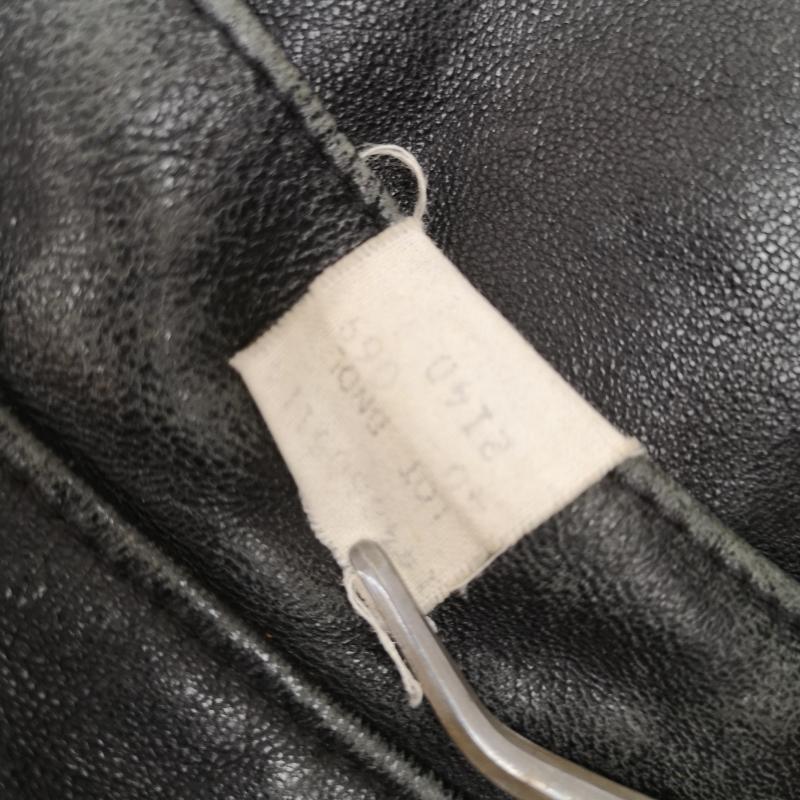 ショット schott ジャケット、上着 ジャンパー、ブルゾン 214D ラム レザー オール ダウン ジャケット USA製 40 黒 / ブラック / black メンズ USED 古着 中古 50152799