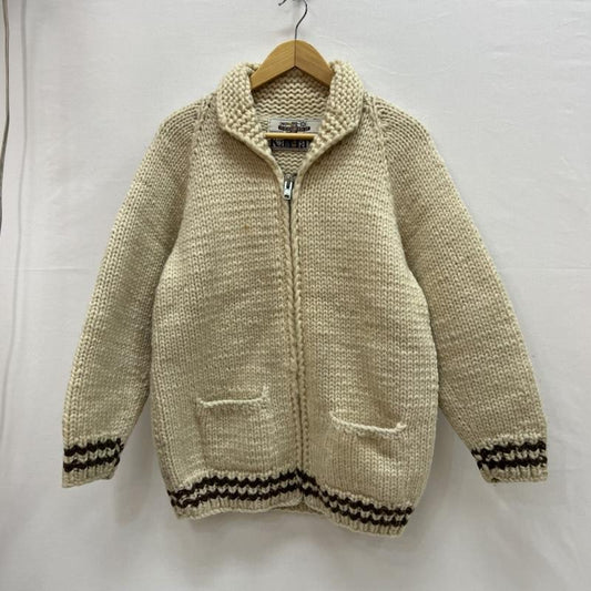 カナタ KANATA トップス トップス カナダ製 カウチン ニット アイボリー / アイボリー / メンズ USED 古着 中古 50152806