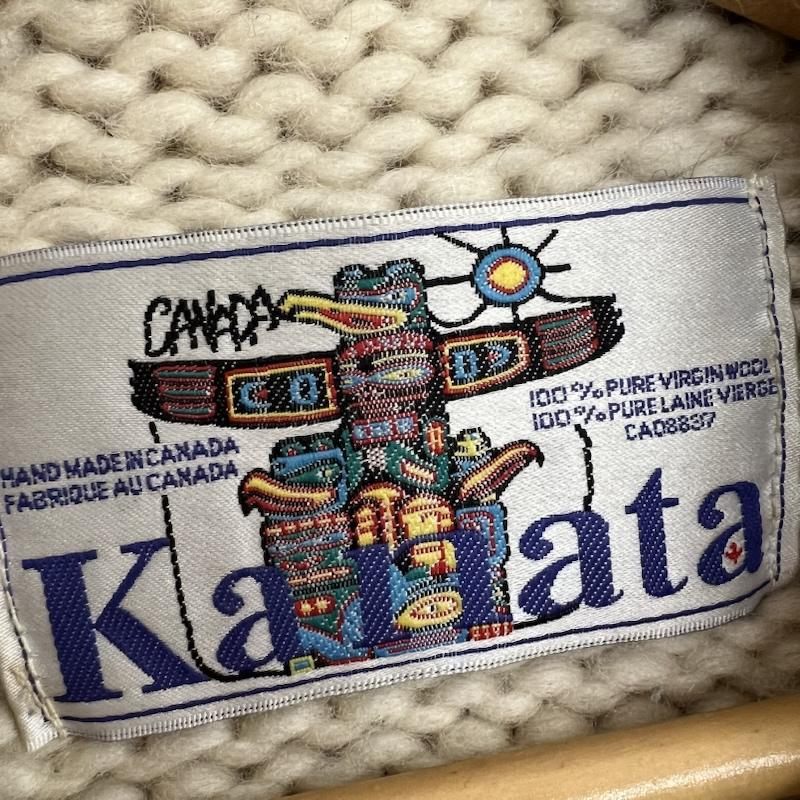 カナタ KANATA トップス トップス カナダ製 カウチン ニット アイボリー / アイボリー / メンズ USED 古着 中古 50152806