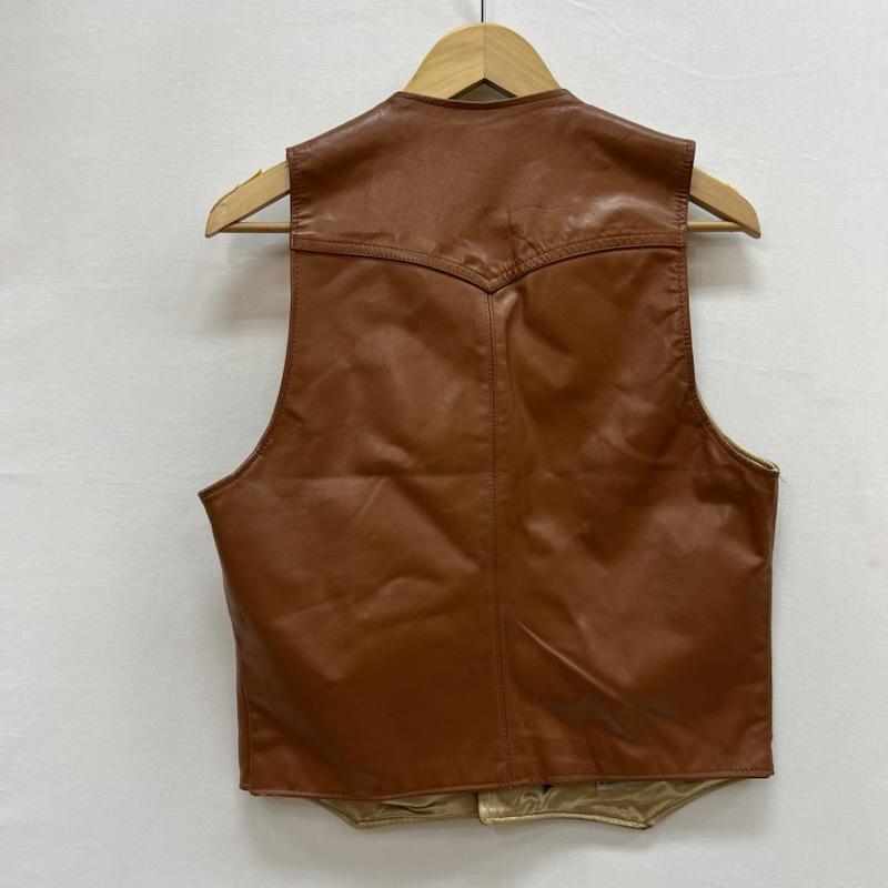 フェデリティー FIDELITY トップス トップス レザー ベスト コンチョボタン ヴィンテージ S 茶 / ブラウン / brown メンズ USED 古着 中古 50152807