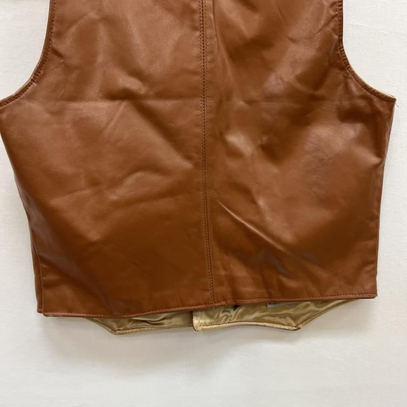 フェデリティー FIDELITY トップス トップス レザー ベスト コンチョボタン ヴィンテージ S 茶 / ブラウン / brown メンズ USED 古着 中古 50152807