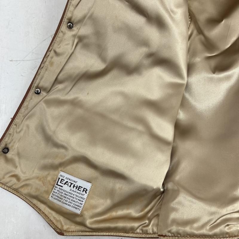 フェデリティー FIDELITY トップス トップス レザー ベスト コンチョボタン ヴィンテージ S 茶 / ブラウン / brown メンズ USED 古着 中古 50152807