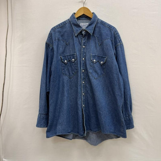 ロックマウント ROCKMOUNT トップス トップス 80s USA製 デニム ウエスタン シャツ - メンズ USED 古着 中古 50152813