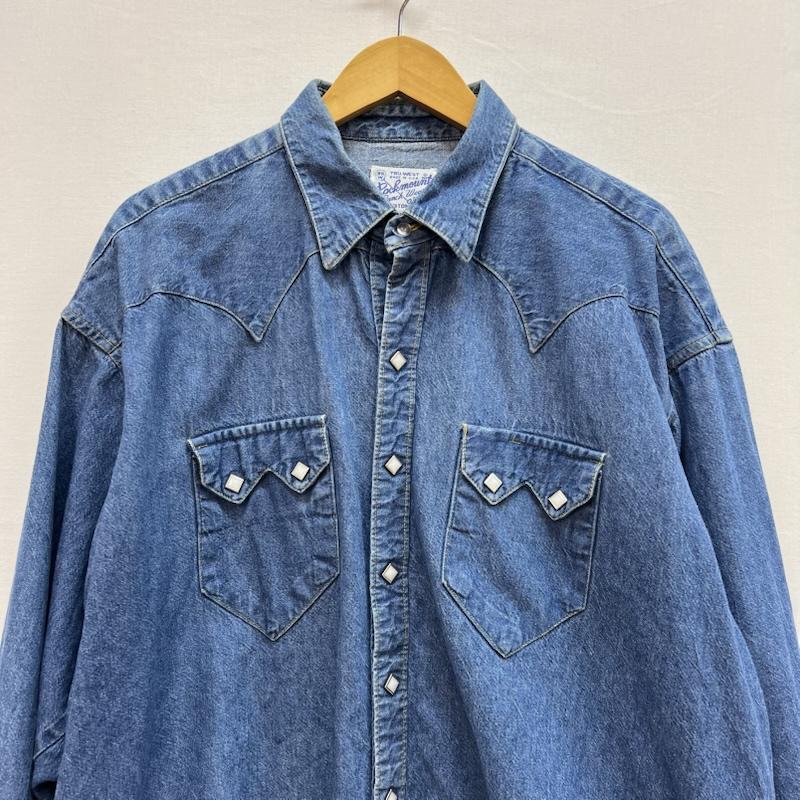 ロックマウント ROCKMOUNT トップス トップス 80s USA製 デニム ウエスタン シャツ - メンズ USED 古着 中古 50152813