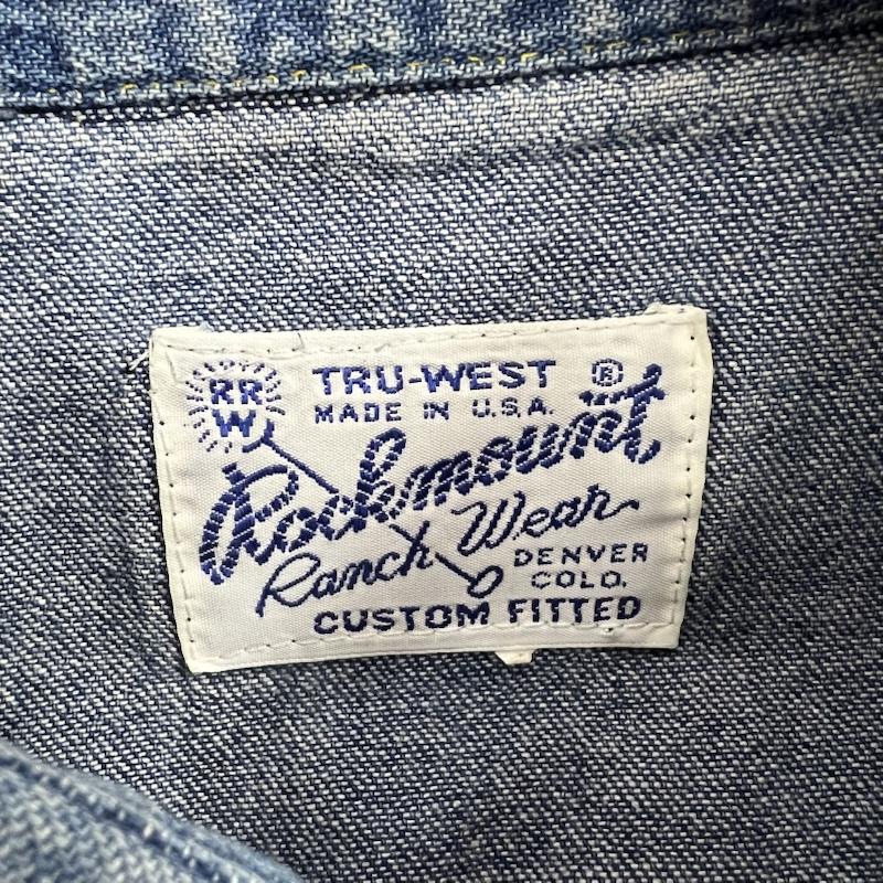 ロックマウント ROCKMOUNT トップス トップス 80s USA製 デニム ウエスタン シャツ - メンズ USED 古着 中古 50152813