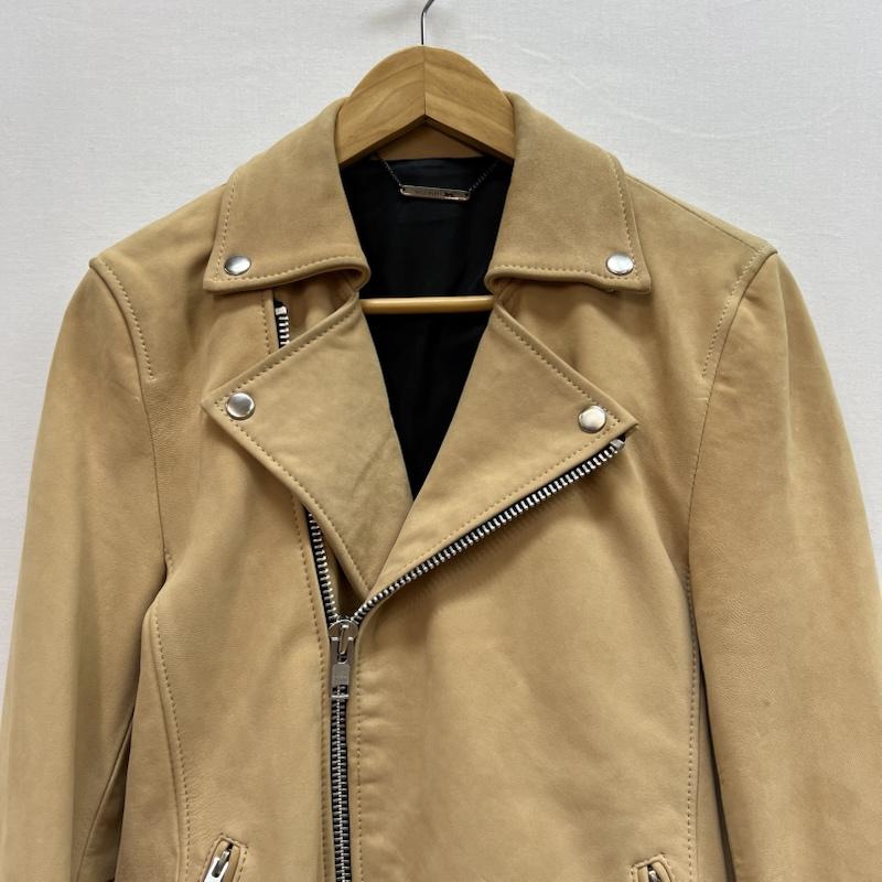 古着 USED ジャケット、上着 ジャンパー、ブルゾン WILD PARTY ゴート レザー ダブル ライダース ジャケット 1 ベージュ / ベージュ / beige メンズ USED 古着 中古 50152816