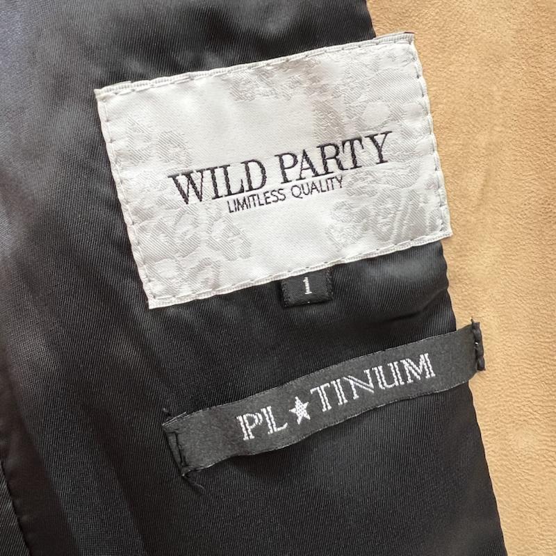 古着 USED ジャケット、上着 ジャンパー、ブルゾン WILD PARTY ゴート レザー ダブル ライダース ジャケット 1 ベージュ / ベージュ / beige メンズ USED 古着 中古 50152816