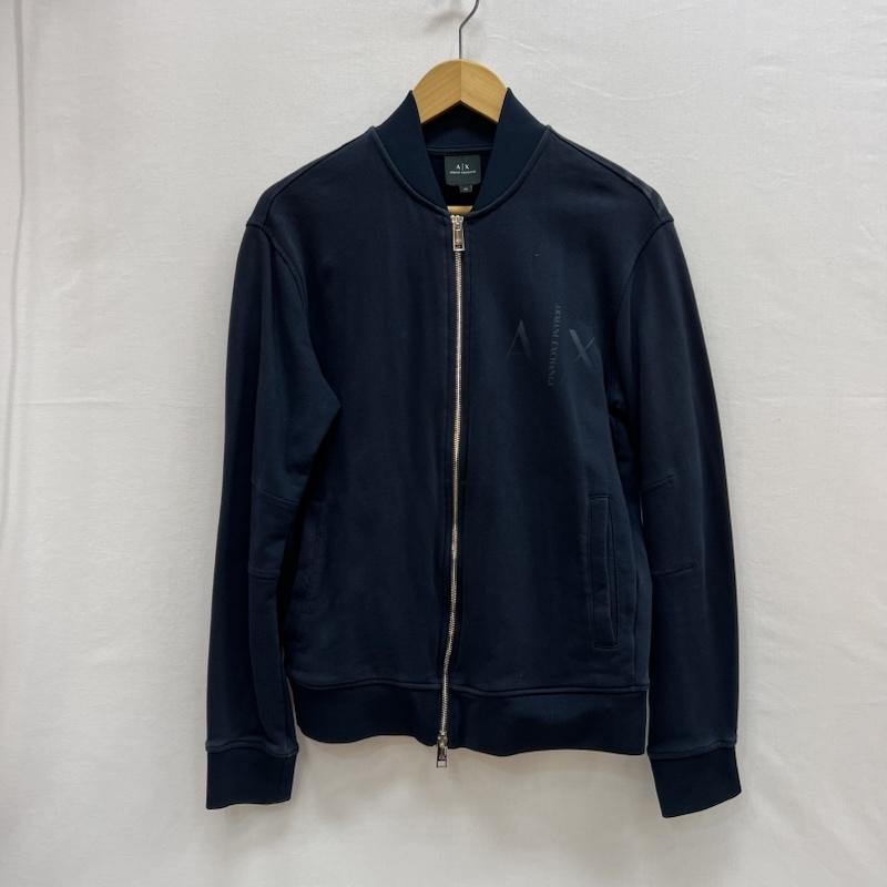 アルマーニエクスチェンジ A/X ARMANIEXCHANGE トップス トップス ロゴ フルジップ スウェット トレーナー XS 紺 / ネイビー / navy メンズ USED 古着 中古 50152819
