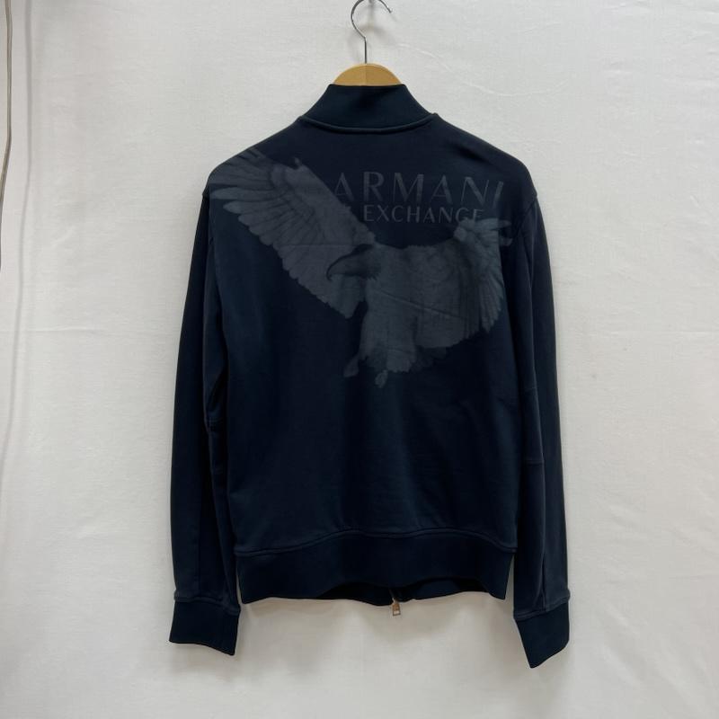 アルマーニエクスチェンジ A/X ARMANIEXCHANGE トップス トップス ロゴ フルジップ スウェット トレーナー XS 紺 / ネイビー / navy メンズ USED 古着 中古 50152819