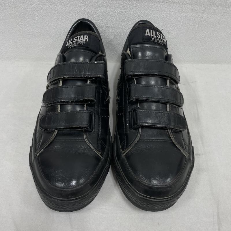 コンバース CONVERSE シューズ シューズ ベルクロ オールスター オールブラック ワンスター 日本製 レザー ローカット スニーカー 26.0cm ヴィンテージ 26.0cm ロゴ、文字 黒 / ブラック / black メンズ USED 古着 中古 50152821