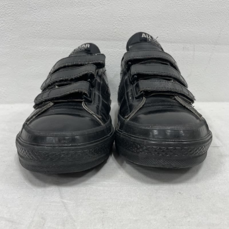 コンバース CONVERSE シューズ シューズ ベルクロ オールスター オールブラック ワンスター 日本製 レザー ローカット スニーカー 26.0cm ヴィンテージ 26.0cm ロゴ、文字 黒 / ブラック / black メンズ USED 古着 中古 50152821