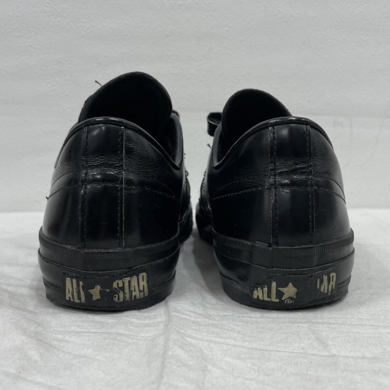 コンバース CONVERSE シューズ シューズ ベルクロ オールスター オールブラック ワンスター 日本製 レザー ローカット スニーカー 26.0cm ヴィンテージ 26.0cm ロゴ、文字 黒 / ブラック / black メンズ USED 古着 中古 50152821
