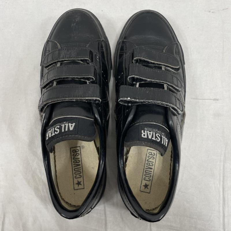 コンバース CONVERSE シューズ シューズ ベルクロ オールスター オールブラック ワンスター 日本製 レザー ローカット スニーカー 26.0cm ヴィンテージ 26.0cm ロゴ、文字 黒 / ブラック / black メンズ USED 古着 中古 50152821