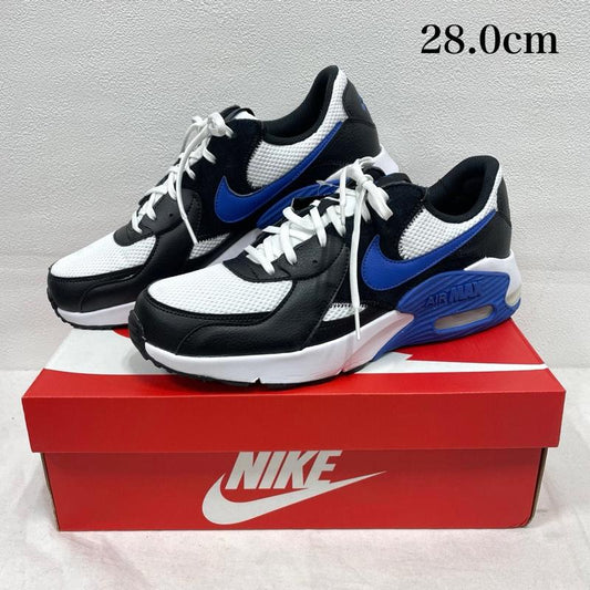 ナイキ NIKE シューズ シューズ AIR MAX EXCEE エア マックス エクシー スニーカー FQ8738 28.0cm 28.0cm ロゴ、文字 白 / ホワイト / white X 黒 / ブラック / black X 青 / ブルー / blue メンズ USED 古着 中古 50152834