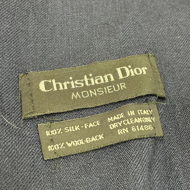 クリスチャンディオール Christian Dior ファッション小物 スカーフ、ポケットチーフ MONSIEUR オールド シルク ウール ダブルフェイス ペイズリー スカーフ マフラー - ペイズリー レディース USED 古着 中古 50152835