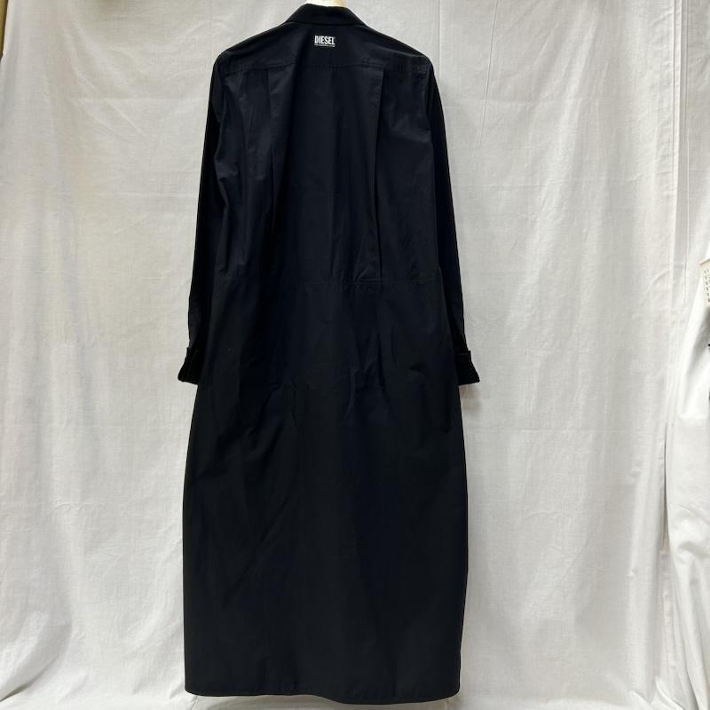 ディーゼル DIESEL ワンピース ロングスカート シャツワンピース ロング ブラック Sサイズ S 無地 黒 / ブラック / black レディース USED 古着 中古 50152836